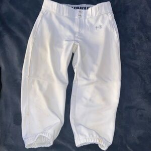 Underarmour white softball pants